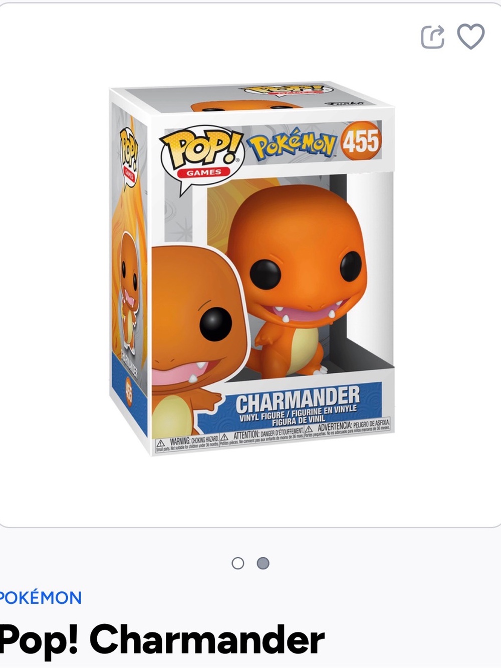 Funko Pop- Pokémon- Charmander - 455